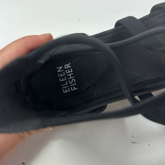 Eileen Fisher Skill Tumbled Nubuck Womens Sandal - Picture 11 of 13